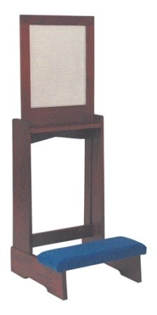 Confessional Prie Dieu solid oak 22 inch W X